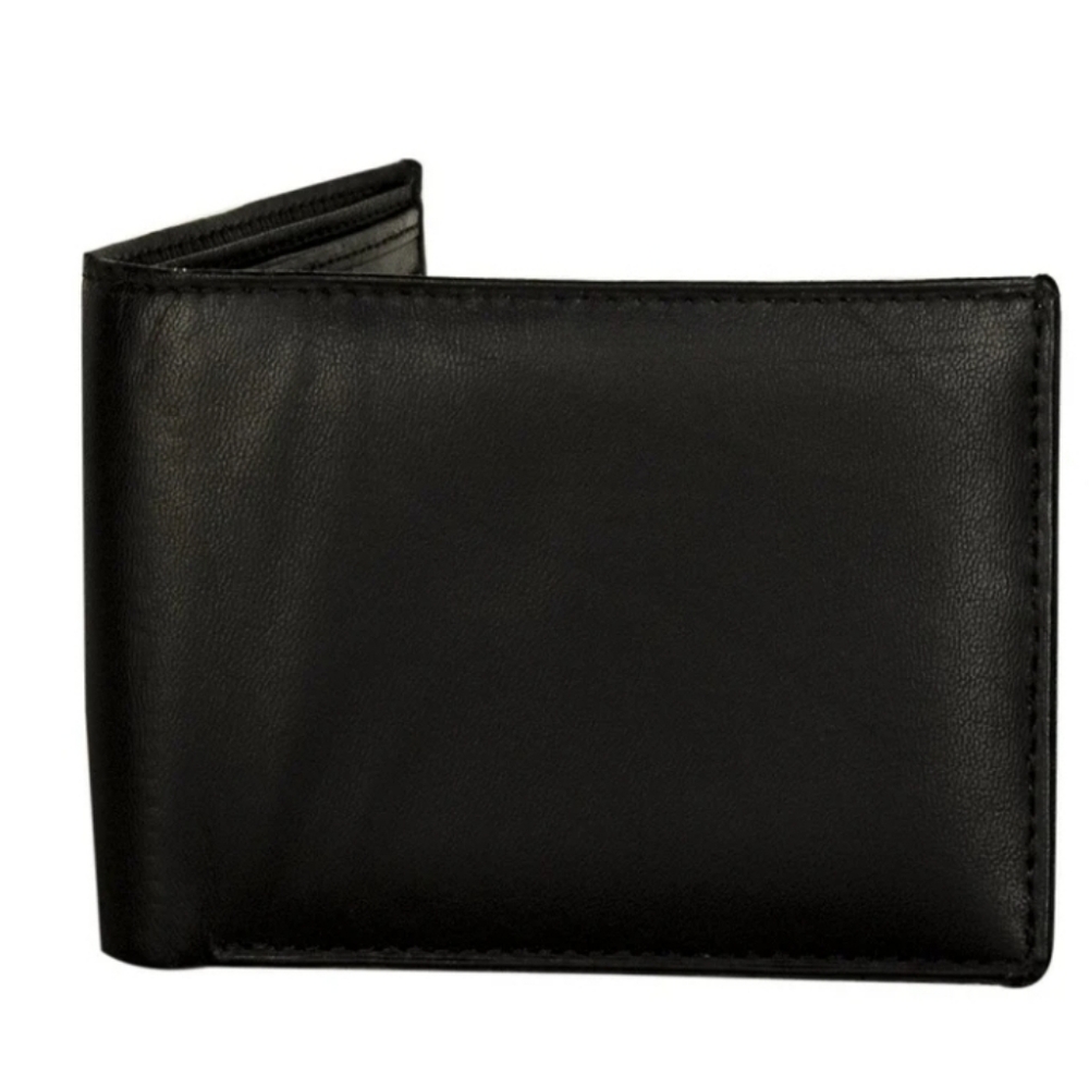 Sakkas Men's Bi-Fold Leather Wallet with 2 Size ID Card Slots